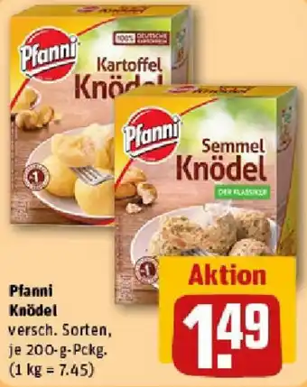 REWE Pfanni Knödel Angebot