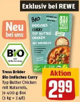 REWE Tress Brüder Bio Indisches Curry Angebot