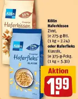 REWE Kölln Haferkissen oder Haferfleks Angebot