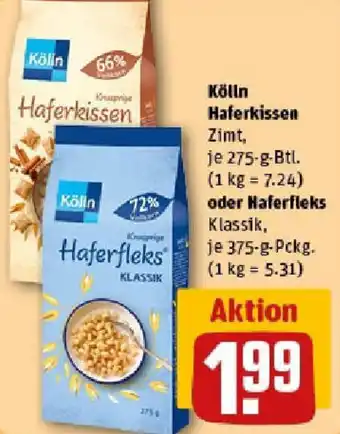 REWE Kölln Haferkissen oder Haferfleks Angebot