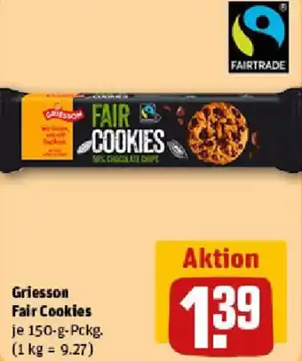 REWE Griesson Fair Cookies Angebot