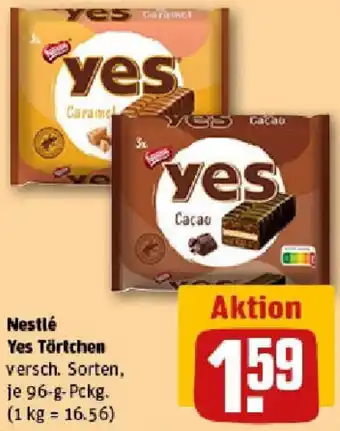 REWE Nestlé Yes Törtchen Angebot