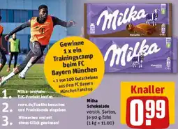 REWE Milka Schokolade Angebot