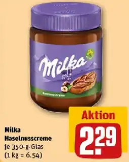 REWE Milka Haselnusscreme Angebot