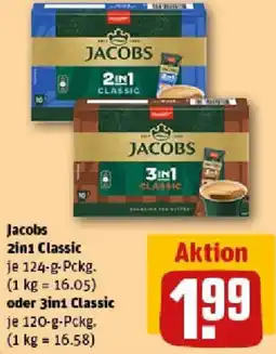 REWE Jacobs 2in1 Classic oder 3in1 Classic Angebot