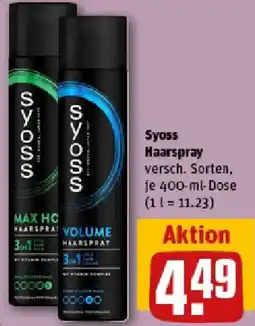 REWE Syoss Haarspray Angebot