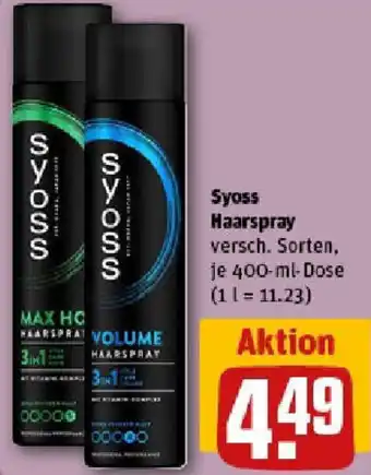 REWE Syoss Haarspray Angebot