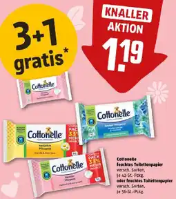 REWE Cottonelle feuchtes Toilettenpapier oder feuchtes Toilettenpapier Angebot