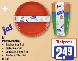 REWE ja! Partygeschirr Angebot