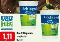 Feneberg VON HIER Bio-Schlagrahm Angebot