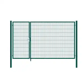 Netto Marken-Discount HOME DELUXE Doppelflügel Gartentor ADITUS grün 200 x 350 cm Angebot