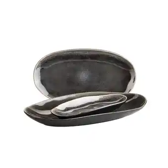 Netto Marken-Discount Mäser Plattenset, Keramik Niara Organic Braun / Schwarz Angebot