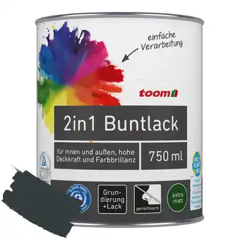 toom Baumarkt toom 2in1 Buntlack 'Schattenspiel' anthrazitfarben matt 750 ml Angebot