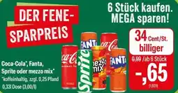 Feneberg Coca-Cola, Fanta, Sprite oder mezzo mix Angebot