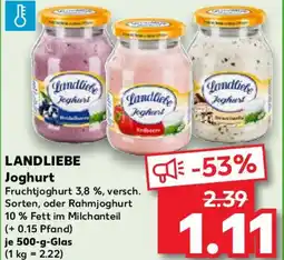 Kaufland LANDLIEBE Joghurt Angebot