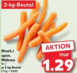 Kaufland Dtsch./ span. Möhren Angebot