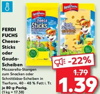 Kaufland FERDI FUCHS Cheese Sticks oder Gouda Scheiben Angebot