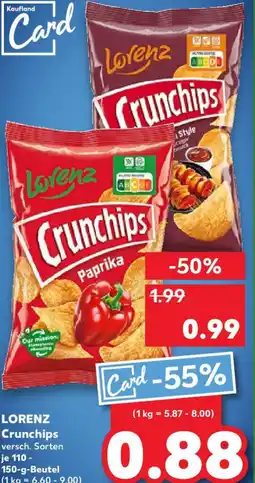 Kaufland LORENZ Crunchips Angebot