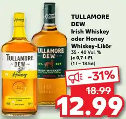 Kaufland TULLAMORE DEW Irish Whiskey oder Honey Whiskey-Likör Angebot