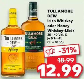Kaufland TULLAMORE DEW Irish Whiskey oder Honey Whiskey-Likör Angebot