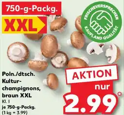 Kaufland Poln./dtsch. Kulturchampignons, braun XXL Angebot