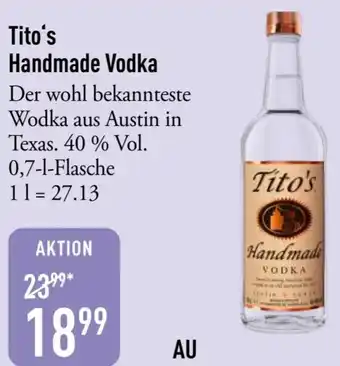 Galeria Markthalle Tito's Handmade Vodka Angebot