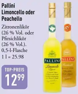 Galeria Markthalle Pallini Limoncello oder Peachello Angebot