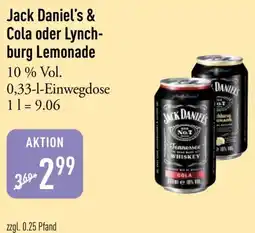 Galeria Markthalle Jack Daniel's & Cola oder Lynchburg Lemonade Angebot