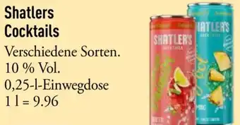Galeria Markthalle Shatlers Cocktails Angebot