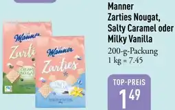 Galeria Markthalle Manner Zarties Nougat, Salty Caramel oder Milky Vanilla Angebot