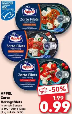 Kaufland APPEL Zarte Heringsfilets Angebot