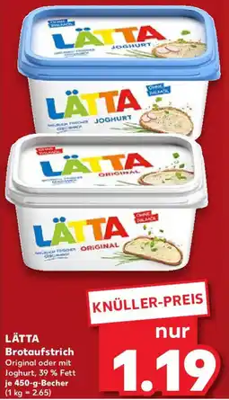 Kaufland LÄTTA Brotaufstrich Angebot