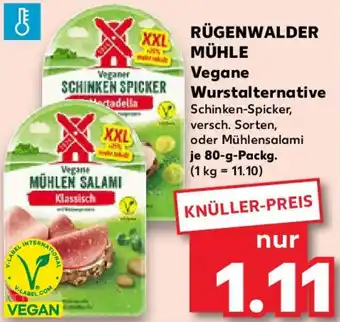 Kaufland RÜGENWALDER MÜHLE Vegane Wurstalternative Angebot