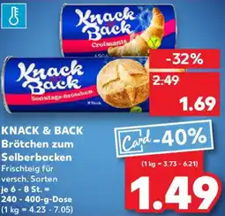 Kaufland KNACK & BACK Brötchen zum Selberbacken Angebot