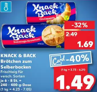 Kaufland KNACK & BACK Brötchen zum Selberbacken Angebot