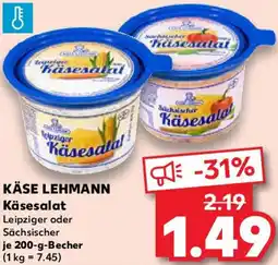 Kaufland KÄSE LEHMANN Käsesalat Angebot