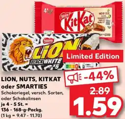 Kaufland LION, NUTS, KITKAT oder SMARTIES Angebot