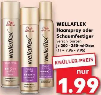 Kaufland WELLAFLEX Haarspray oder Schaumfestiger Angebot