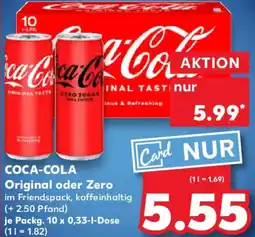 Kaufland COCA-COLA Original oder Zero Angebot