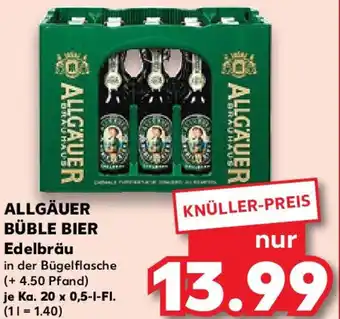 Kaufland ALLGÄUER BÜBLE BIER Edelbräu Angebot