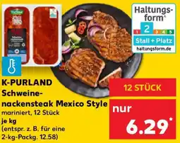 Kaufland K-PURLAND Schweinenackensteak Mexico Style Angebot