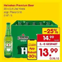 Netto Marken-Discount Heineken Premium Beer Angebot