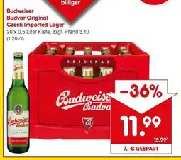 Netto Marken-Discount Budweiser Budvar Original Czech Imported Lager Angebot
