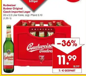 Netto Marken-Discount Budweiser Budvar Original Czech Imported Lager Angebot