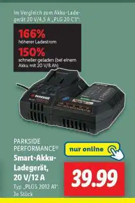 Lidl PARKSIDE PERFORMANCE Smart-Akku-Ladegerät, 20 V/12 A Angebot