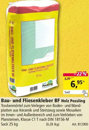 Holz Possling Bau- und Fliesenkleber BF Holz Possling Angebot