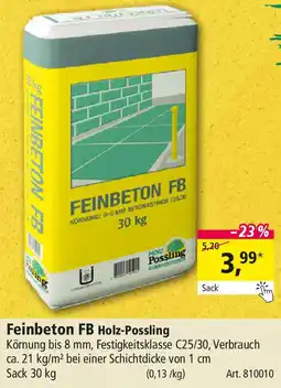 Holz Possling Feinbeton FB Holz-Possling Angebot