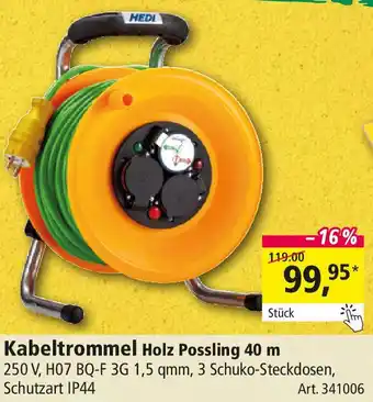 Holz Possling Kabeltrommel Holz Possling 40 m Angebot