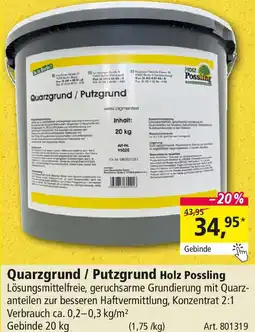 Holz Possling Quarzgrund / Putzgrund Holz Possling Angebot