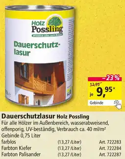 Holz Possling Dauerschutzlasur Holz Possling Angebot